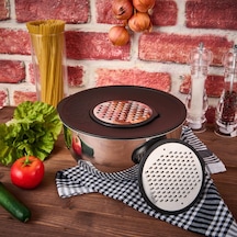 Satin 5 Parça Karıştırma Seti - Inox / Siyah - 4,6 Lt Renkli