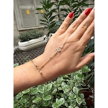 14 Ayar Altın Şahmeran Bileklik Yılan Form Özel Tasarım T14475 Çok Renkli