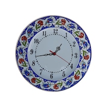 Prt 63-25-Cm-Lacivert--Altın-Yaldızlı-Lale-Karanfil-Saat