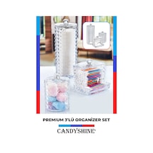 Diamond Premium 3'lü Set Makyaj Organizeri Modern Düzenleyici