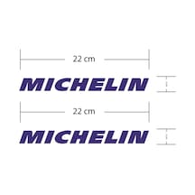 Michelin Lacivert Motosiklet Sponsor Markası Sticker Etiket Model