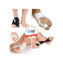 Halluks Valgus Seti - Gece Ateli - Bunyon Koruyucu - Egzersiz Lastiği 4ü Bırarada - Sol