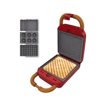 Cecotec Rock Ntoast Retro One Red 700 W 3 ü 1 Arada Sandviç Makinesi Cecotec Rock Ntoast Retro One Red 700 W 3 ü 1 Arada Sandviç Makinesi