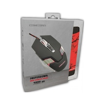 Concord C-25 RGB 7200 DPI Oyuncu Mouse + Mouse Pad