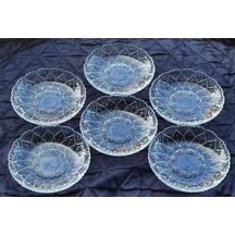 Cam tatlı tabağı 12cm 6lı