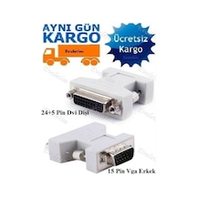 Vga Erkek To Dvı -I 24+5 Dişi Çevirici 4869P Dönüştürücü Adaptor
