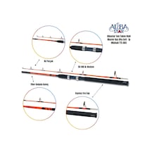 Albastar Tam Takım Profesyonel Tekne Olta Seti Tts003 150 CM-Standart