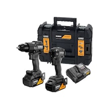 Dewalt DCK2222MP2T-QW Mclaren F1 Team 18V XR 2x5.0AH Akülü Kömürsüz Darbeli Matkap ve Vidalama Seti