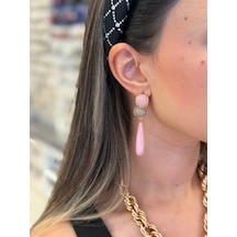 Taşlı Küpe - Pembe 11024558
