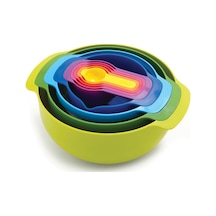 , 40031 Nest 9 Plus Karıştırma Kaseleri, 32.5x26x15cm, Çok Renkli