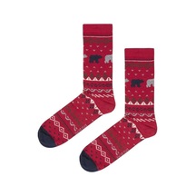 Bad Bear 19.02.02.036-c54 Antler Tall Erkek Çorap Kırmızı