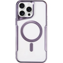 Newface - 820 - Apple iPhone Uyumlu 16 Pro Kılıf Boyi Magsafe Silikon Kapak - - Csmo-tex - Derin Mor