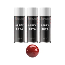 3 Adet Ral 3002 Karmen Kırmızı Sprey Boya 400 Ml.