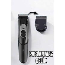 Saç - 795 - Sakal Vücut Şarjlı Kablosuz Tıraş Makinesi Profesyonel - Flzdgnkr - Paslanmaz Çelik