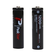 l 3.7 V 1200 Mah Şarj Edilebilir 18650 Turbo Model Li-ion Şarjlı Pil