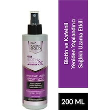 Bio Keratin Gold Biotin & Kafein Dökülme Karşıtı Hızlı Uzamaya Yardımcı Saç Tonik 200 ML