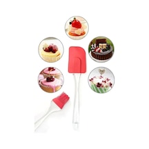 Silikon Yumurta Fırçası Ve Spatula 2'li Set Silikon Çok Renkli Diğer