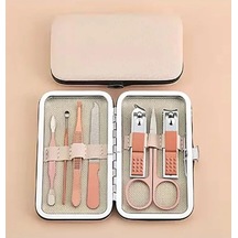 7 Parça Profesyonel Manikür Pedikür Seti - Rose Gold