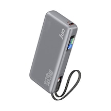 20000mah 165w Led Ekranlı Type-c Kablolu Powerbank Usb-a + Usb-c Macbook Notebook Telefon Taşınabilir Pd Hızlı Şarj Cihazı