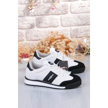 M.p 252 6103 Rahat Sneaker Erkek Ayakkabı Beyaz - Siyah