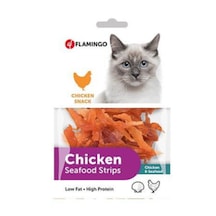 Flamingo Chicken Seefood Strips Tavuklu ve Deniz Mahsullü Kedi Ödülü 85 G