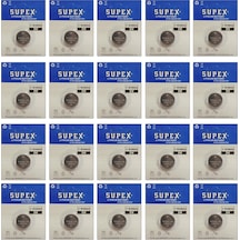Supex Extra Long Battery CR2032 3V Lityum Düğme Pil 20'li