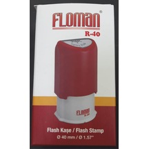 Floman R-40 Yuvarlak Kaşe 40x40 MM Kullanım Alanı Siyah