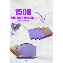 Korbell 16l Çöp Kutuları İle Uyumlu - 3 Paket 1500 Adet Bebek Bezi Kapasiteli Lavanta Kokulu Yerli Çöp Poşeti