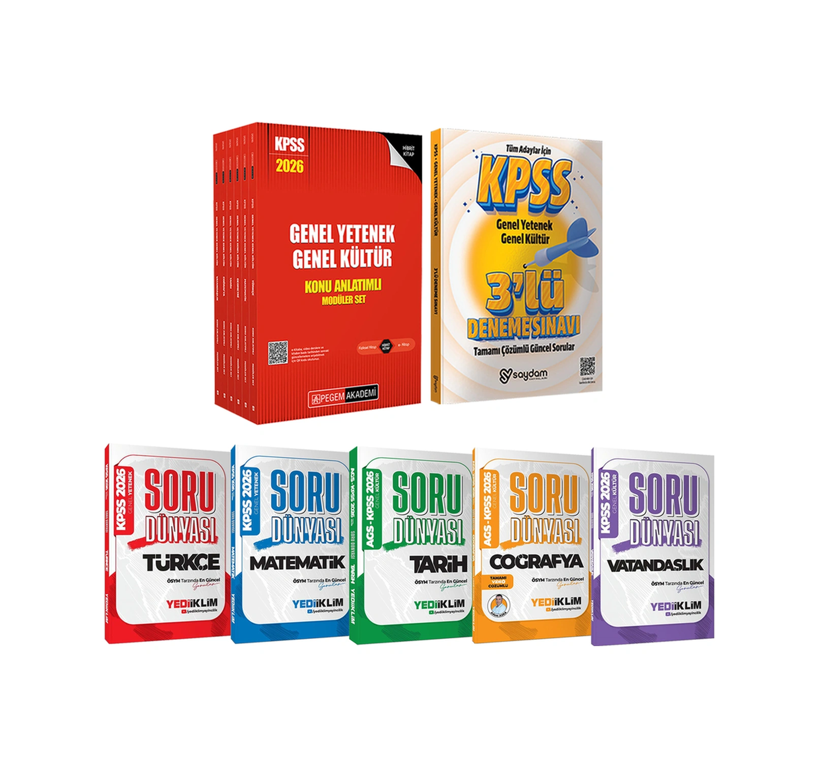 2026 Kpss Gygk Lisans Karma Set:konu Anlatımlı 6 Kitap-tüm Dersler Soru Dünyası Soru Bankası-3deneme
