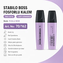 Boss Fosforlu Kalem 1 Adet Metin İşaretleme Kalemi Mor