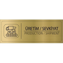 Mayeka Üretim Sevkiyat İsimlik Altın Metal Kapı İsimliği Levhası Yönlendirme Tabelası