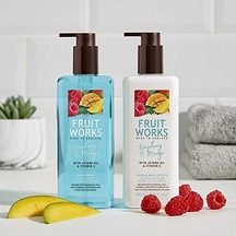 Fruit Works Sg Rasberry & Mangol Duş Jeli 500 Ml Açık Mavi