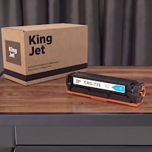 Kingjet Canon Uyumlu Crg-731 Mavi Standart Kapasiteli Tekli Çipli Uyumlu  Toner Mf624cw