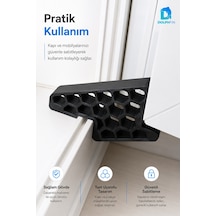 Pencere Kapı Sabitleyici Stoper Siyah Pvc Doğrama Rüzgâr Önleyici Takoz