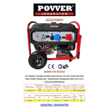 Power LT13500EN 12.5Kva 10Kw İpli Marşlı Benzinli Jeneratör