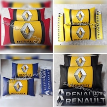 Renault Lüks Deri Boyun Yastığı Ve Kemer Konforu Mini Set