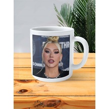 Christina Aguilera Baskılı Kupa Bardak Kişiye Özel Desen 1 Çok Renkli