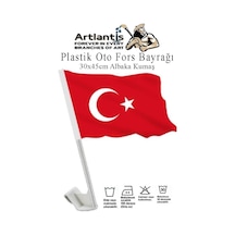 Plastik Otofors Bayrak 30x45 Cm 1 Adet Konvoy Ve Araç Bayrağı Cama Takılan Bayrak Türk Bayrağı Oto Fors 30 45