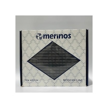 Merinos Modern Line Tek Kişilik 2 Parça Battaniye Seti Antrasit