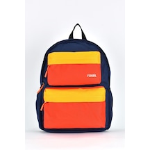 Fossil Unisex Çok Gözlü Günlük Seyahat Okul Sırt Çantası Lacivert 9503