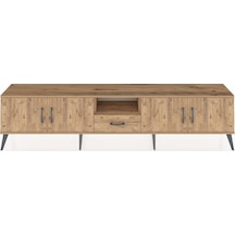 Arges Tv Ünitesi 3 Raflı Tek Çekmeceli 4 Kapaklı 220x30x51 Çam-çam Atlas Çam/atlas Çam - Atlas Çam