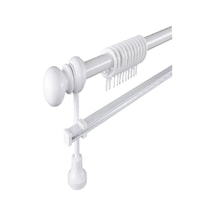 Perdemix Klasik Ahşap Rustik Perde Askısı Tek Raylı 28 Mm