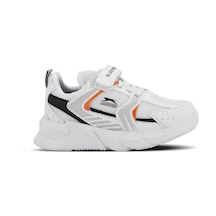 Slazenger KENDALL Çocuk Cırt Cırtlı Beyaz / Turuncu Günlük Spor Ayakkabısı