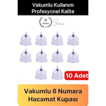 Dayanıklı 10 Adet 6 Numara Hacamat Masaj Kupası Selülit Çatlak Omuz Sırt Bel Tutulması Diğer Çok Renkli