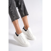 Mubiano Mbmkq200-bs Kadın Kalın Taban Beyaz/siyah Sneaker & Spor Ayakkabı Beyaz/siyah