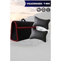 Volkswagen Troc Uyumlu Bagaj Çantası Koltuk Yastığı Siyah Renk Lüks Model