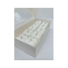 Beyaz Bubble Mum Seti 10'lu Ve Kutulu Mini Mum %100 Soya Wax