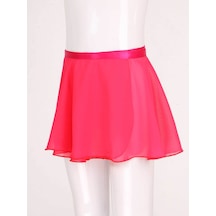 Pembe Kızlar Bale Dans Temel Klasik Şifon Mini Etek Üzerinde Kravat Bel Giyim Kostüm Pembe