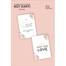 Bu Paket Senin İçin Not Hediye Kartı 7x10 Cm 36 Adet Karton