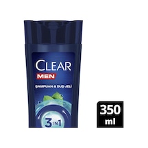 2 Adet Clear Men Cool Sport 3in1 Şampuan 350 Ml
